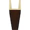Ekena Millwork 3-Sided (U-beam) Hand Hewn Endurathane Faux Wood Ceiling Beam, Premium Hickory, 4"W x 4"H  x 8'L BMHH3C0040X040X096ZH - alternate 2